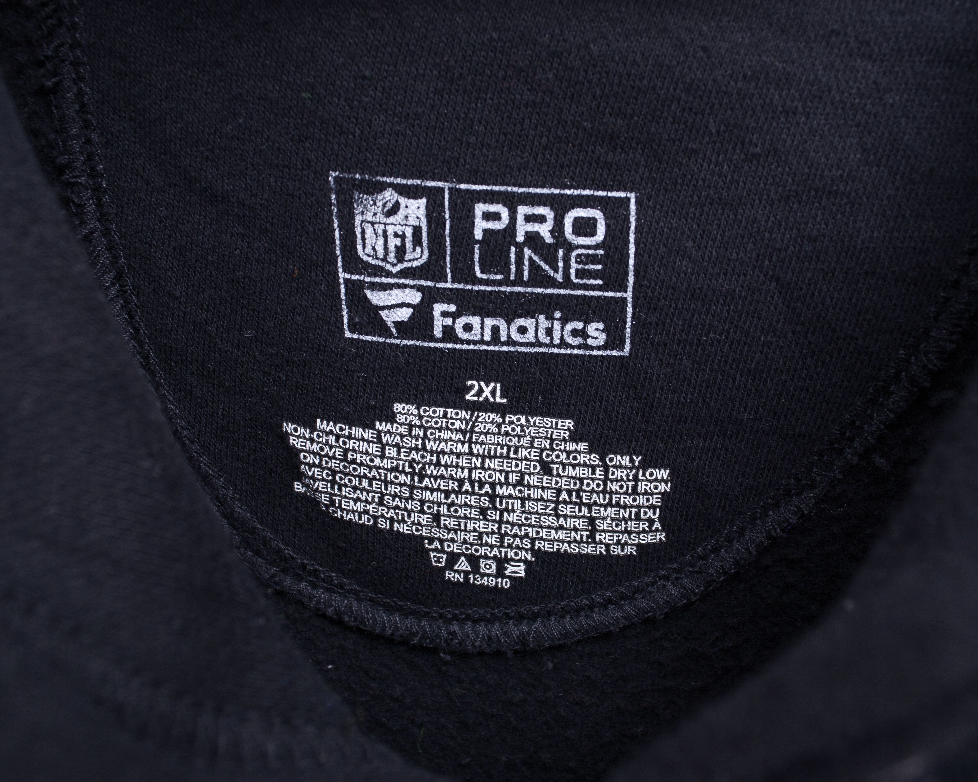 NFL × Pro Line Pittsburgh Steelers Fanatics Mens 2XL Hoodie Pullover Jumper Size US XXL / EU 58 / 5 - 4 Thumbnail