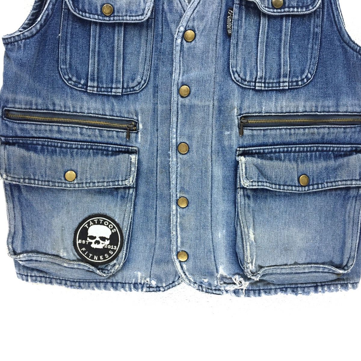 FJ Uniform Button Up Denime Vest