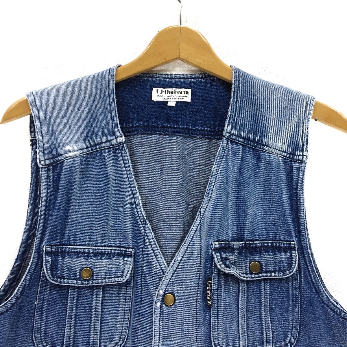 FJ Uniform Button Up Denime Vest