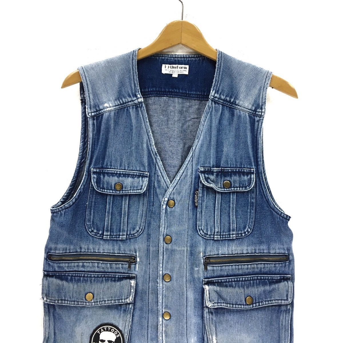 FJ Uniform Button Up Denime Vest