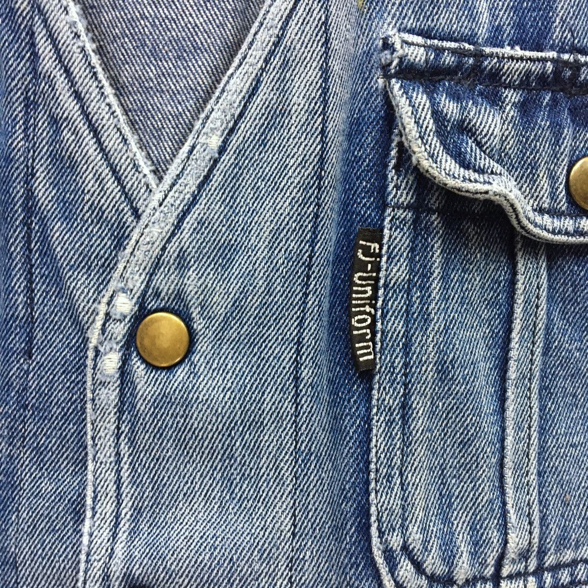FJ Uniform Button Up Denime Vest