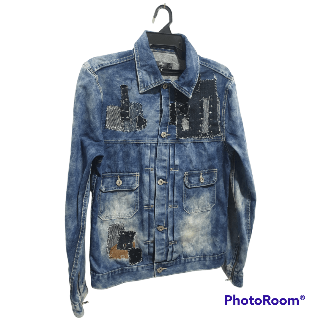 PPFM 💥Imp Stonewash custom shashiko boro denim jacket Size US M / EU 48-50 / 2 - 4 Thumbnail
