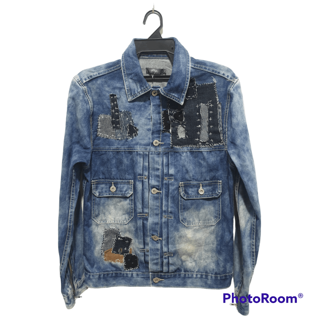 PPFM 💥Imp Stonewash custom shashiko boro denim jacket Size US M / EU 48-50 / 2 - 2 Thumbnail