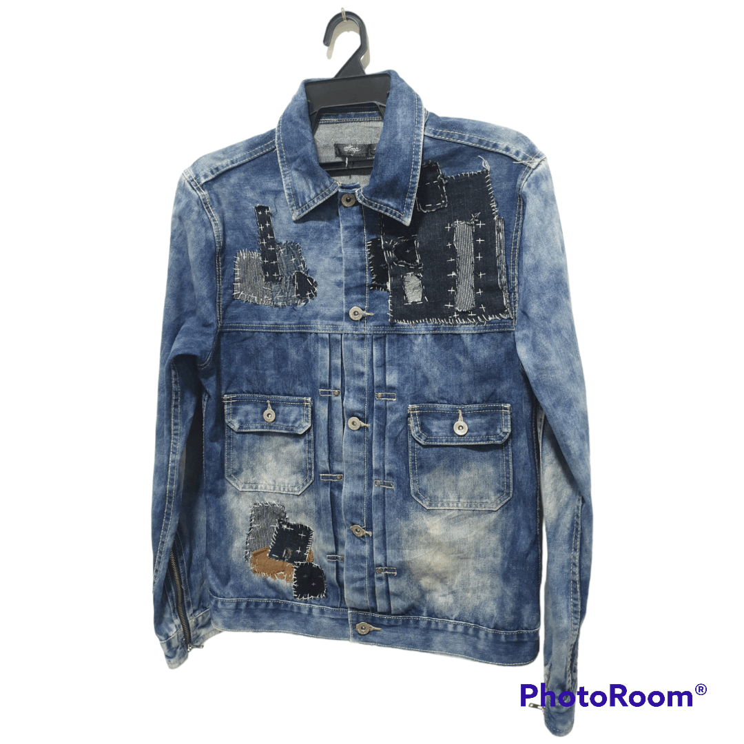 PPFM 💥Imp Stonewash custom shashiko boro denim jacket Size US M / EU 48-50 / 2 - 3 Thumbnail