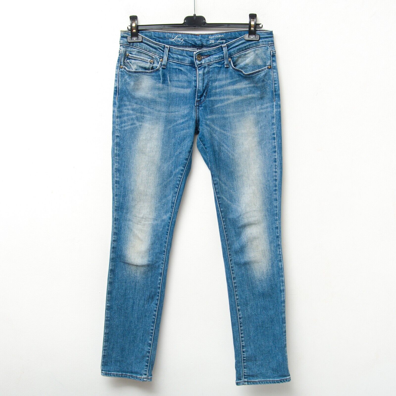Levi's Demi Curve Skinny Jeans Women W29 L32 Trousers Pants Mid Zip Size 29" - 1 Thumbnail