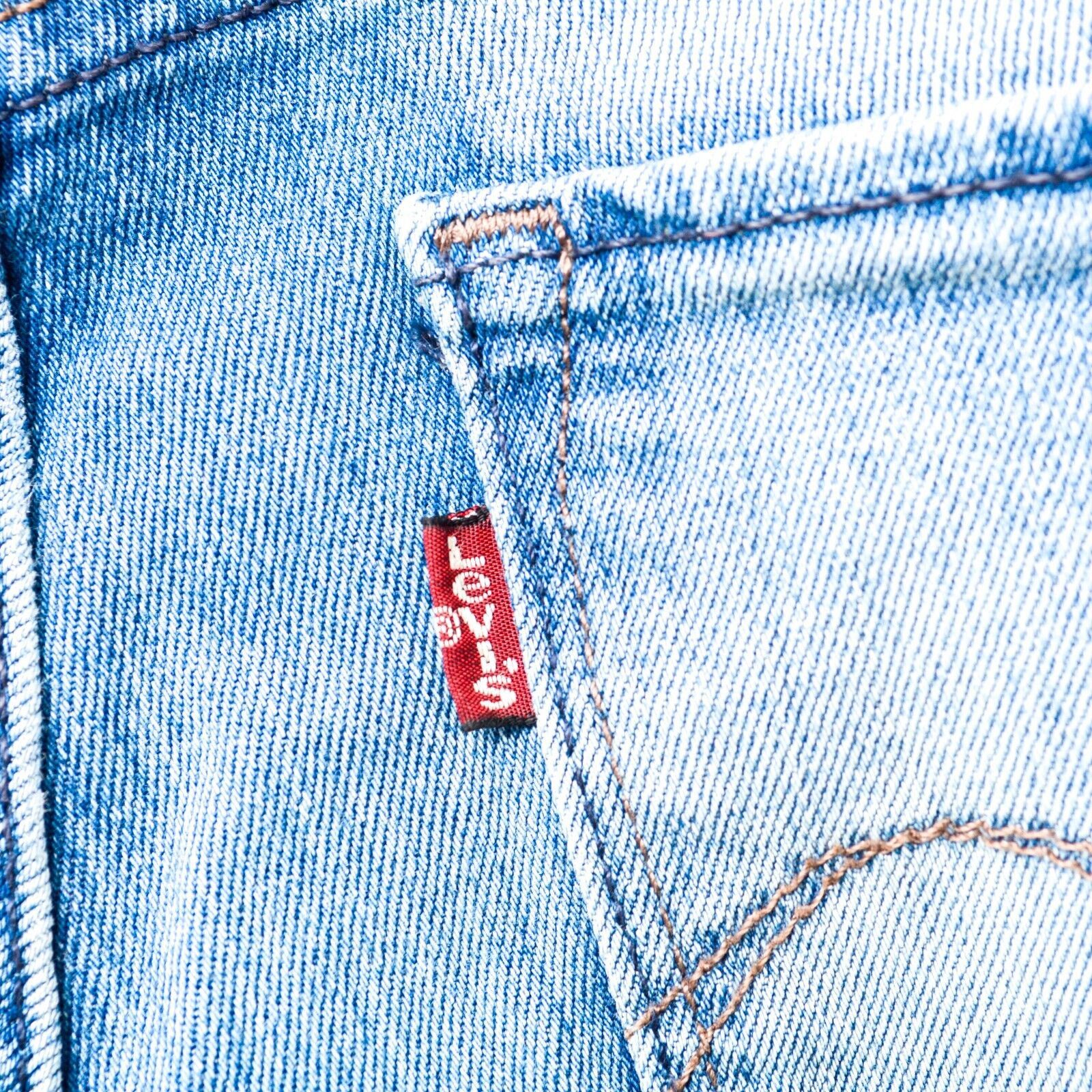 Levi's Demi Curve Skinny Jeans Women W29 L32 Trousers Pants Mid Zip Size 29" - 4 Thumbnail