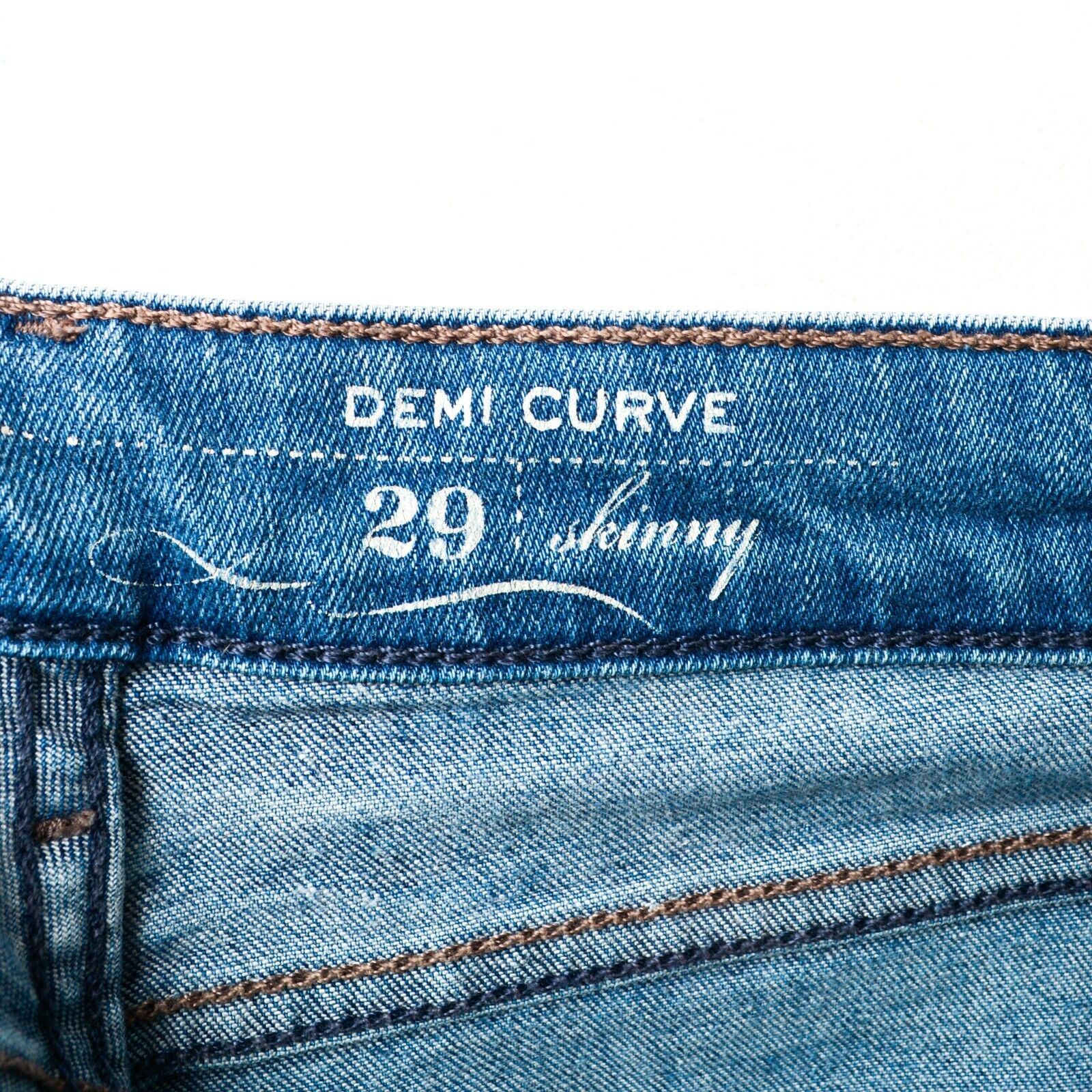 Levi's Demi Curve Skinny Jeans Women W29 L32 Trousers Pants Mid Zip Size 29" - 6 Thumbnail