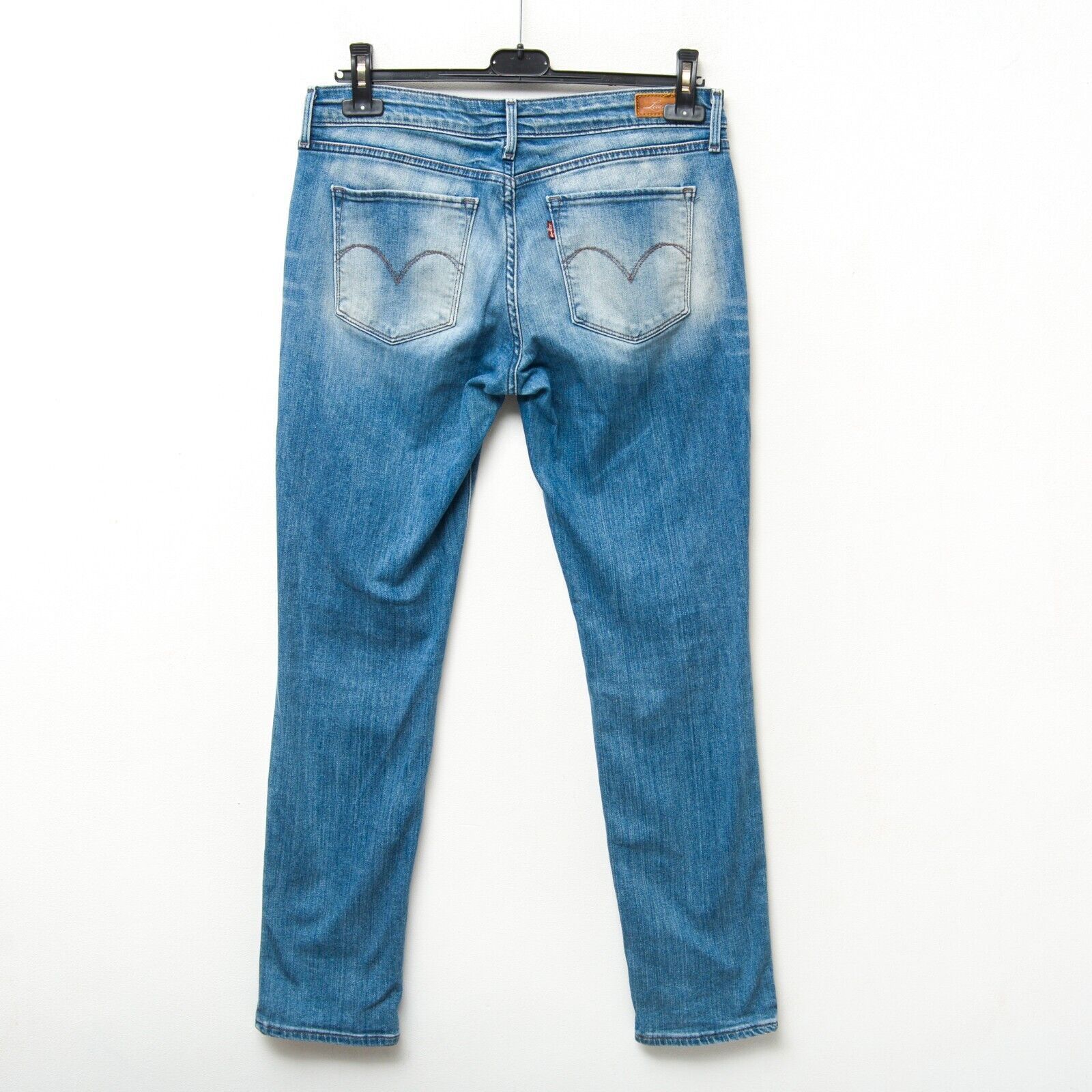 Levi's Demi Curve Skinny Jeans Women W29 L32 Trousers Pants Mid Zip Size 29" - 3 Thumbnail