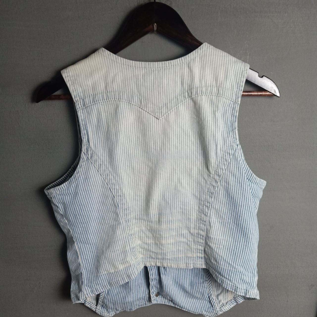 True Religion × Vintage Vintage True Religion Denim Vest Faded Size M / US 6-8 / IT 42-44 - 5 Thumbnail
