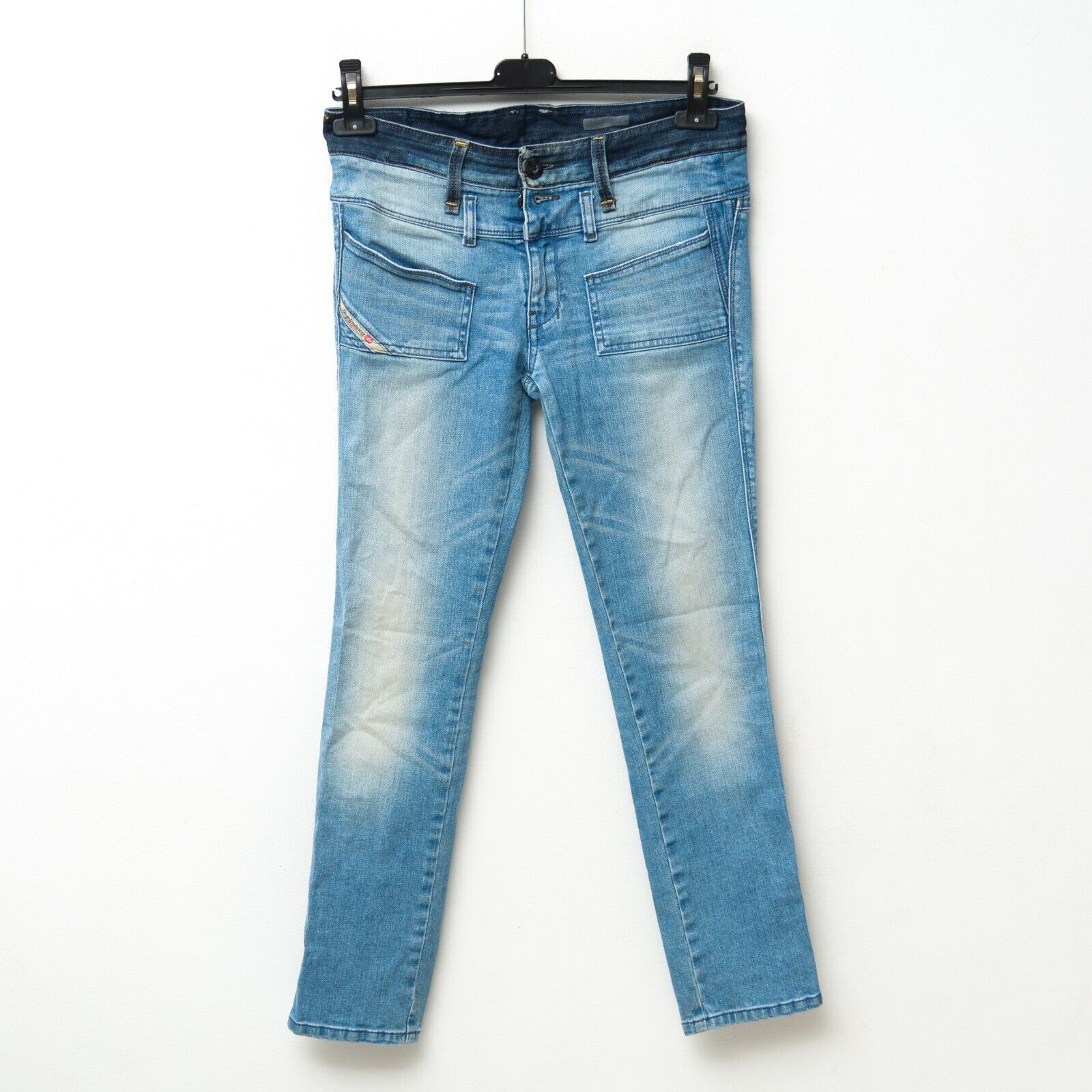 Diesel Hushy Slim W25 L32 Jeans Low Rise Trousers Pants Skinny Size 25" / US 0 / IT 36 - 1 Thumbnail
