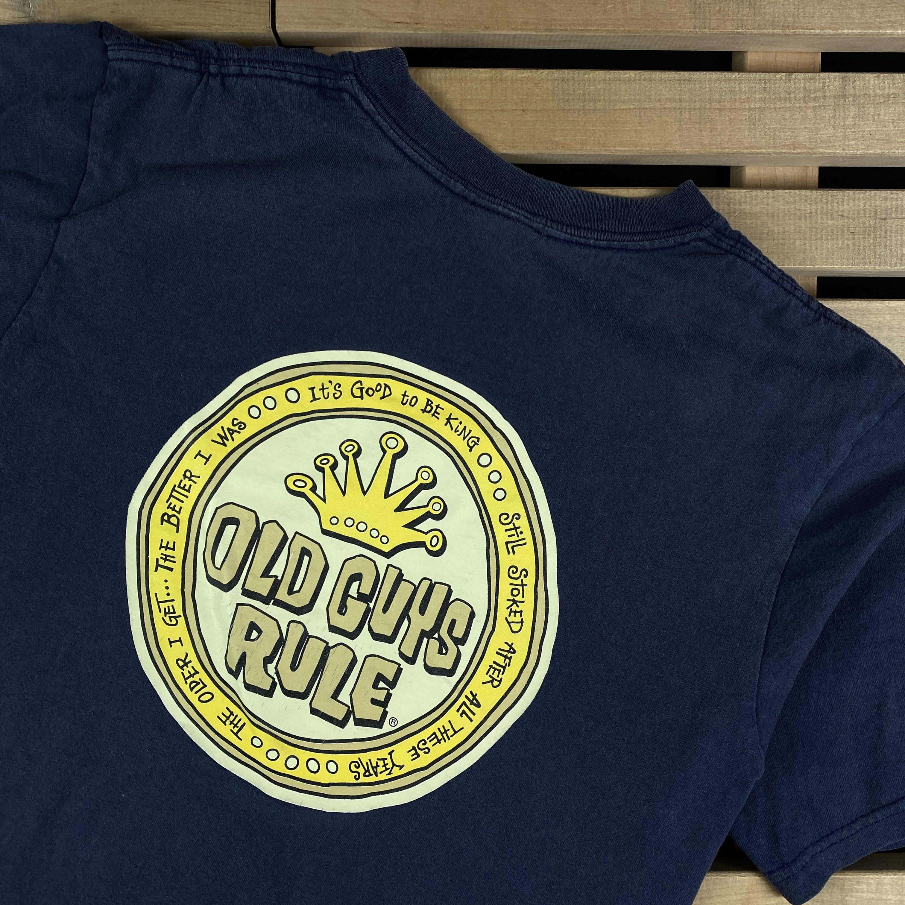 Vintage Mens Vintage T Shirt Old Guys Rule Size M Size US M / EU 48-50 / 2 - 6 Thumbnail