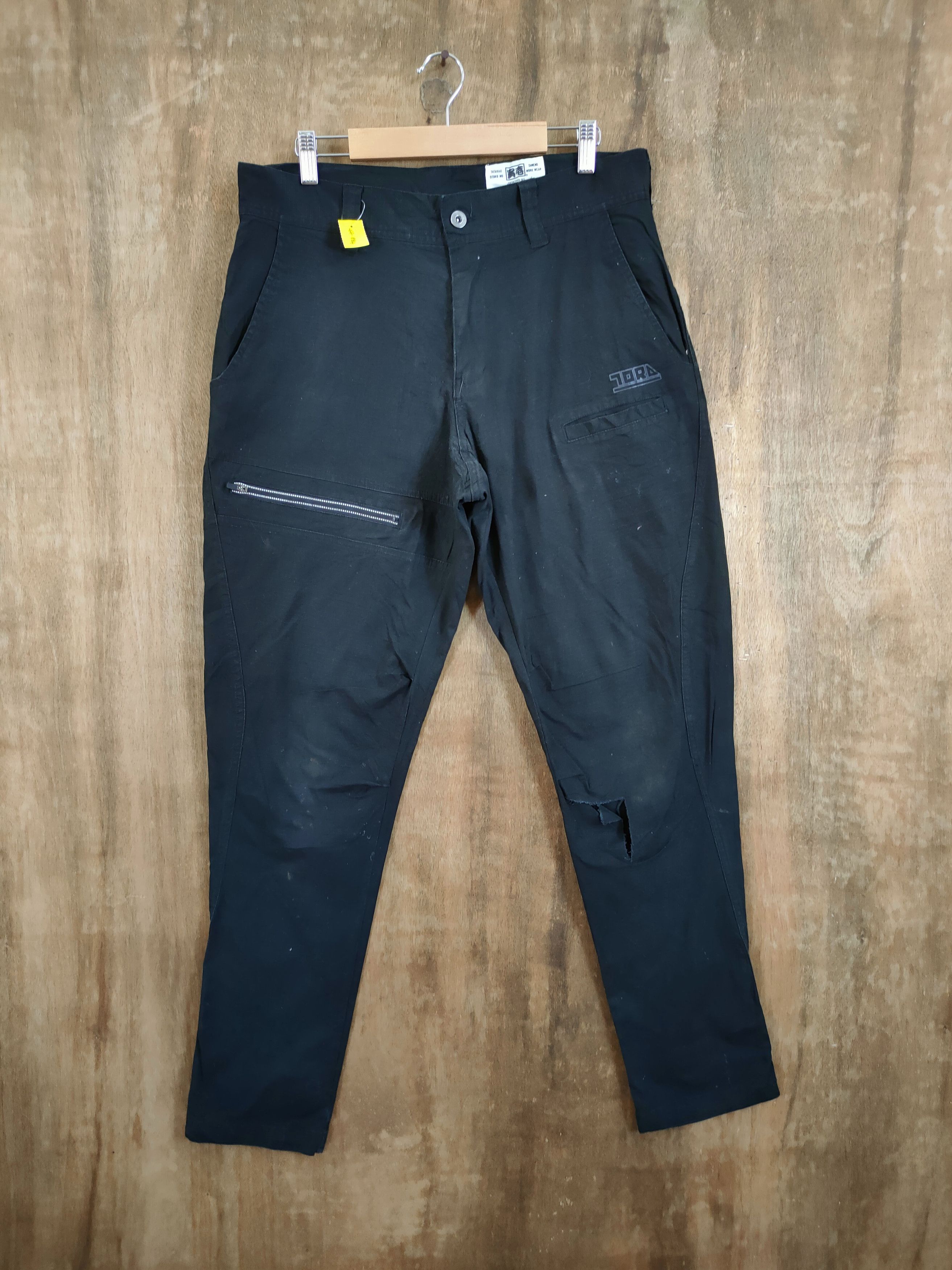 Tora japan distressed multipocket cargo pants #46-884