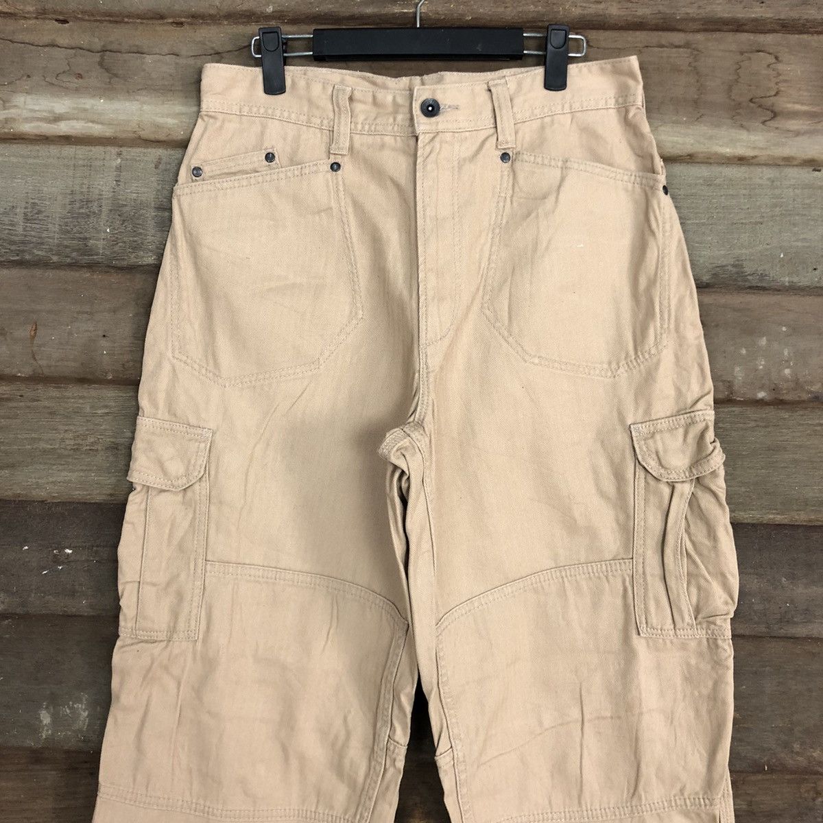 Japanese Brand DLL Evenriver Brown Multipocket Cargo Pants #c703 Size US 30 / EU 46 - 2 Thumbnail