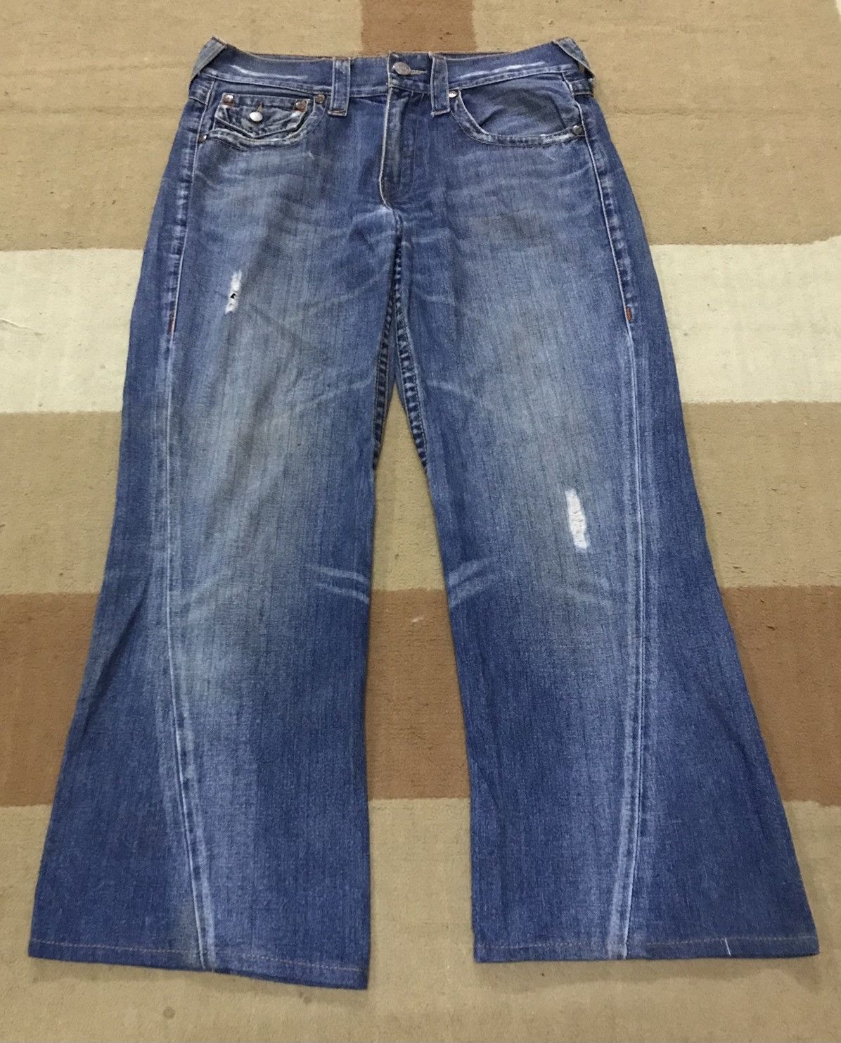 TRUE RELIGION DENIM JEANS EMBROIDERY LOGO