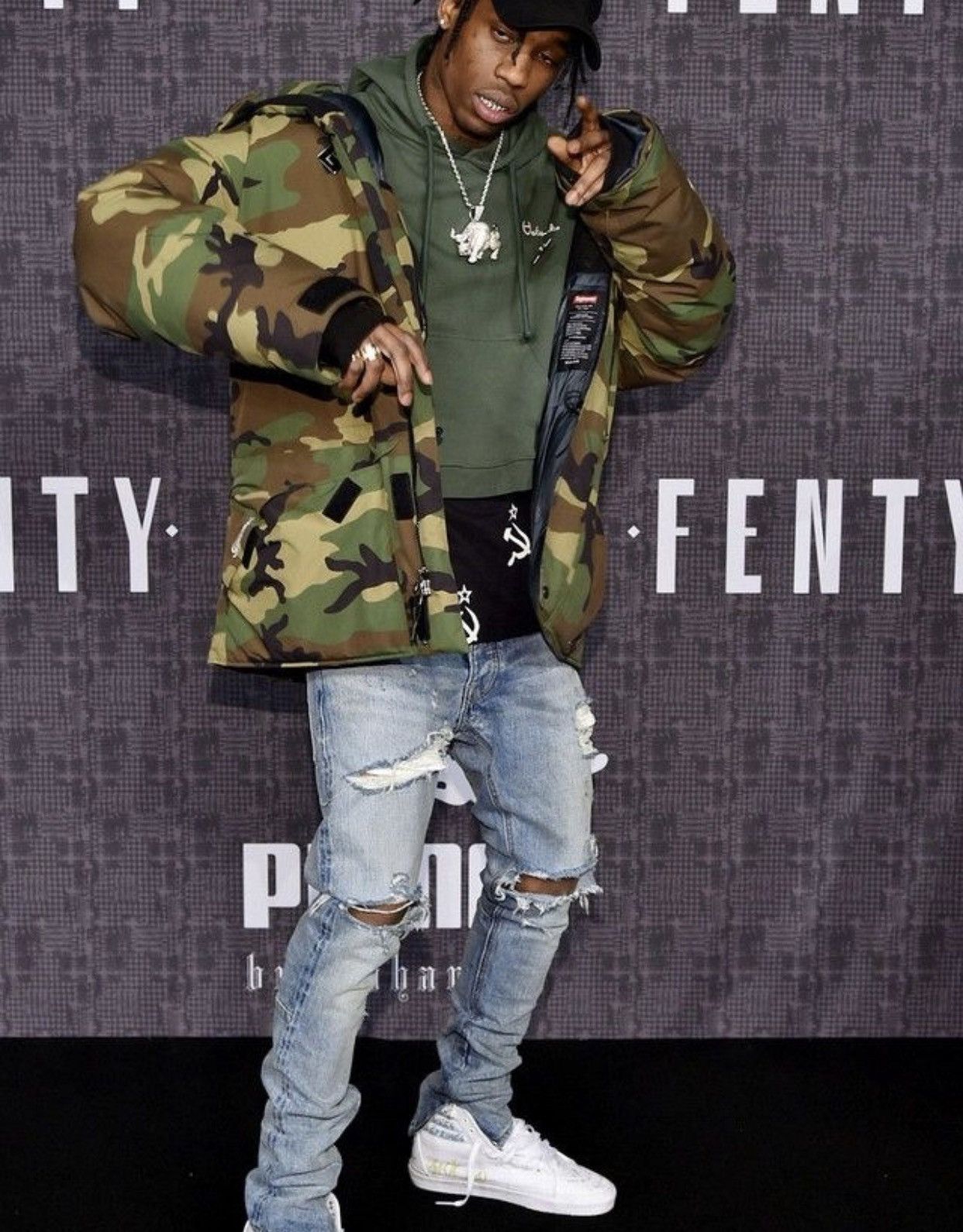 Vintage Vintage Travis Scott Jacket M-92 ECWCS PARKA Comouflage Size US M / EU 48-50 / 2 - 1 Thumbnail