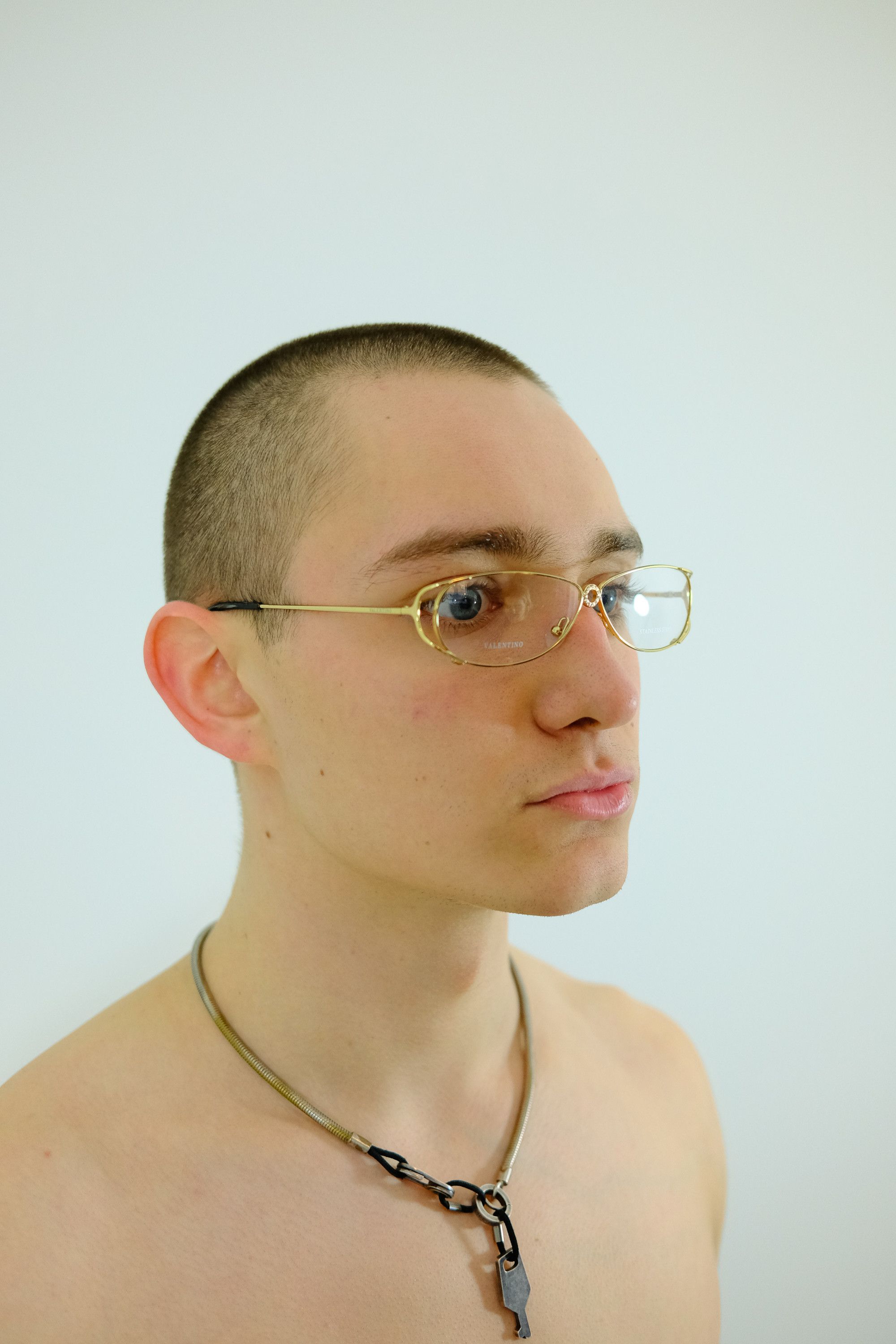 Valentino Valentino '90s Crystals Gold Frames V 5321 Glasses Size ONE SIZE - 8 Thumbnail
