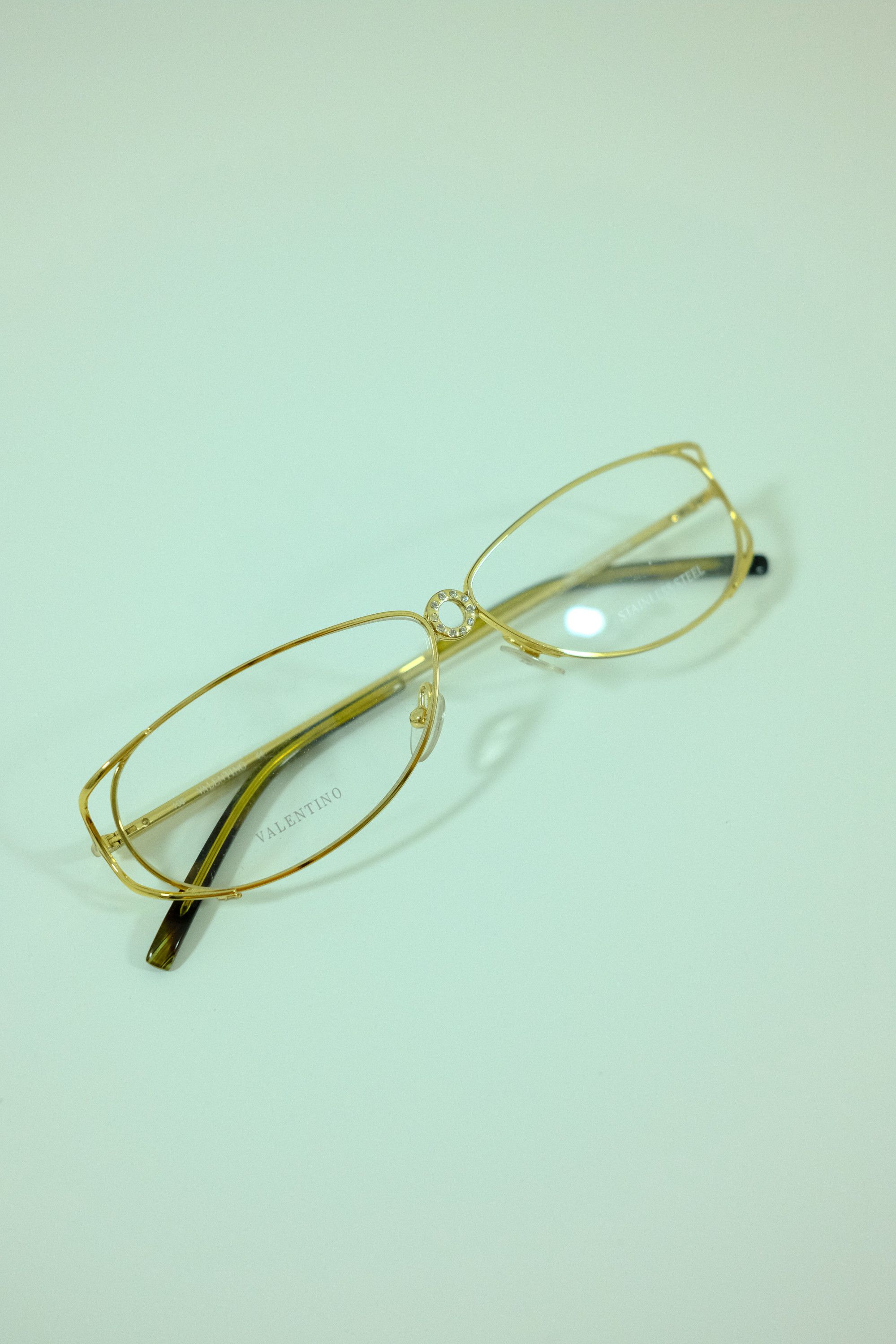 Valentino Valentino '90s Crystals Gold Frames V 5321 Glasses Size ONE SIZE - 4 Thumbnail