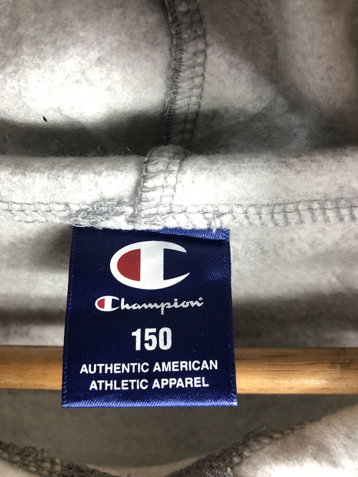 Champion VINTAGE CHAMPION HOODIES GREY SWEATSHIRT Size US S / EU 44-46 / 1 - 4 Thumbnail