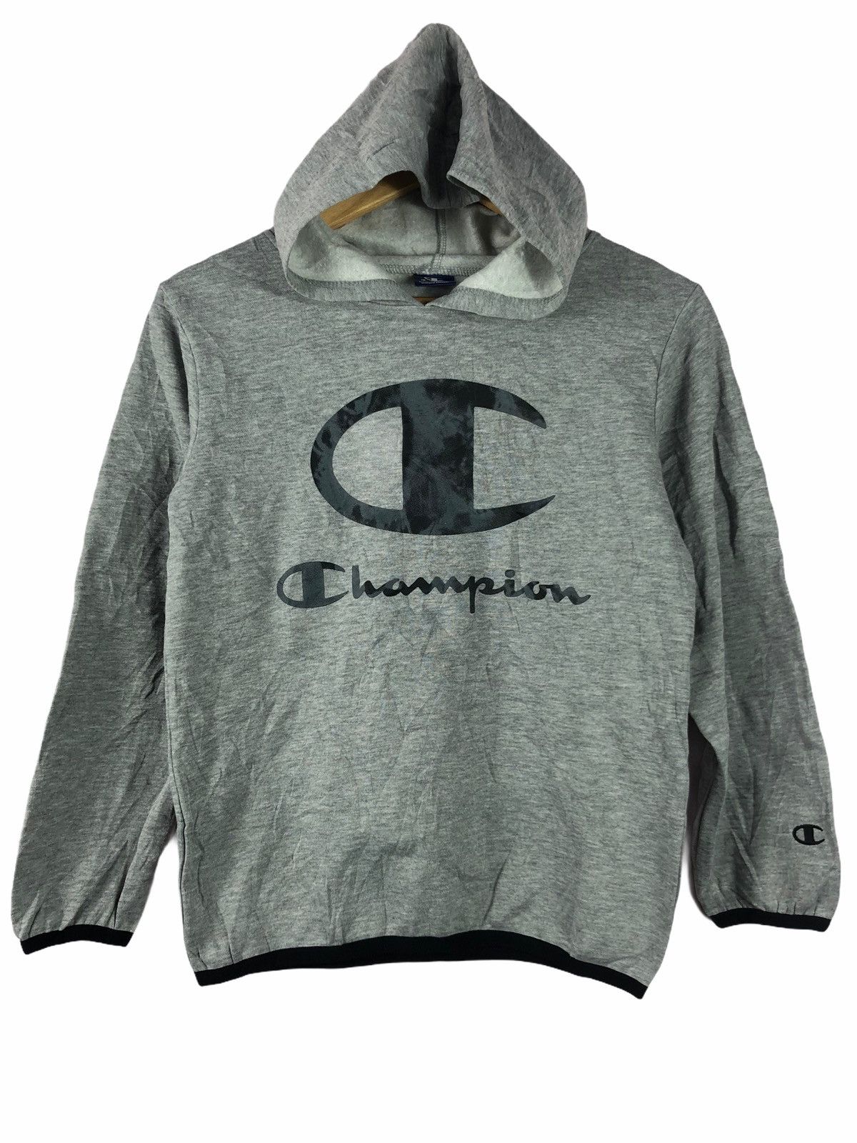 Champion VINTAGE CHAMPION HOODIES GREY SWEATSHIRT Size US S / EU 44-46 / 1 - 1 Thumbnail