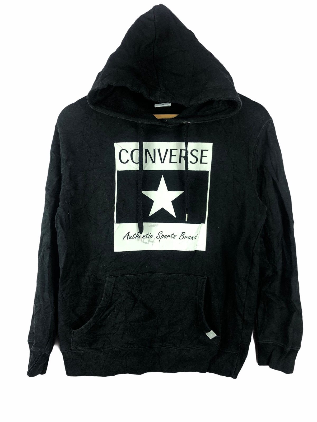 Converse VINTAGE CONVERSE HOODIES BLACK LONG SLEEVE SWEATSHIRT Size US M / EU 48-50 / 2 - 1 Thumbnail