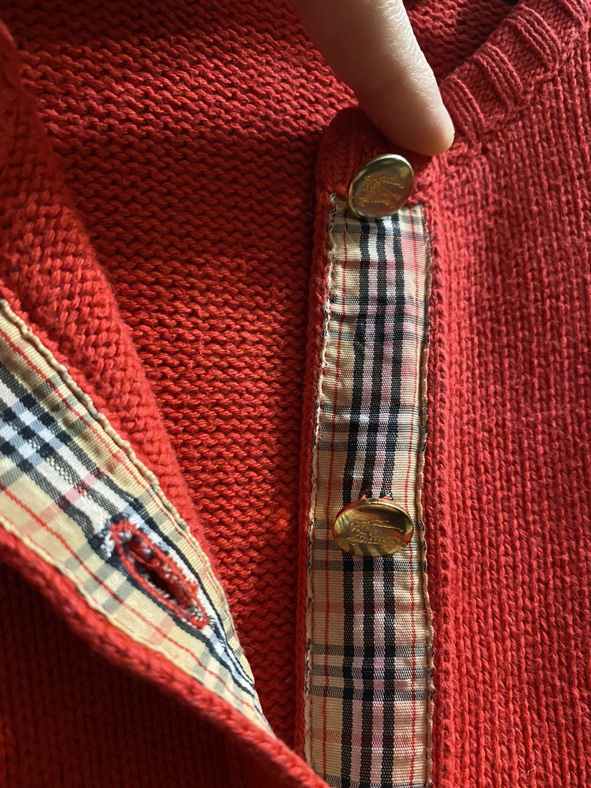 Burberry Sweater with buttons Burberry’s rare Vintage Avant-Garde. Size M / US 6-8 / IT 42-44 - 4 Thumbnail