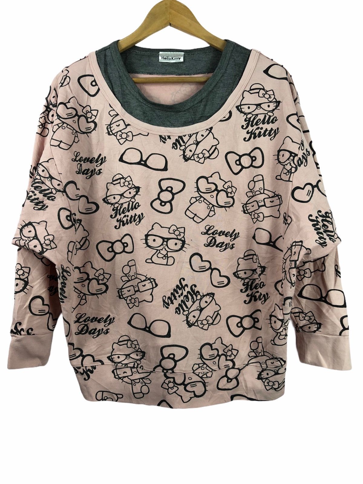 Vintage VINTAGE HELLO KITTY LOVELY DAY LONG SLEEVE PINK SWEATSHIRT Size US L / EU 52-54 / 3 - 1 Thumbnail