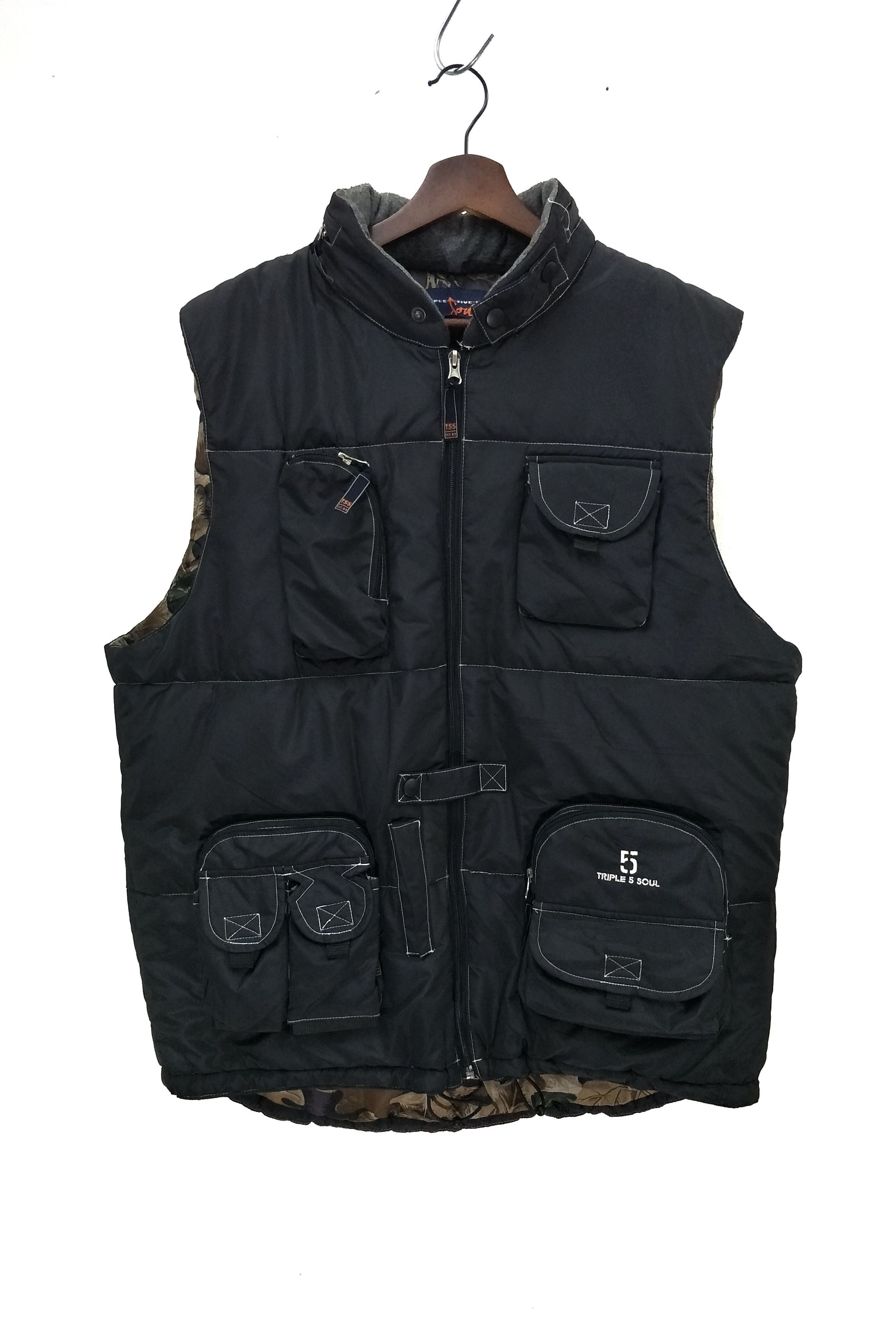 Karl Kani 90's Triple 5 Soul Utility Vest Old Hip-Hop Fashion Size US L / EU 52-54 / 3 - 1 Thumbnail