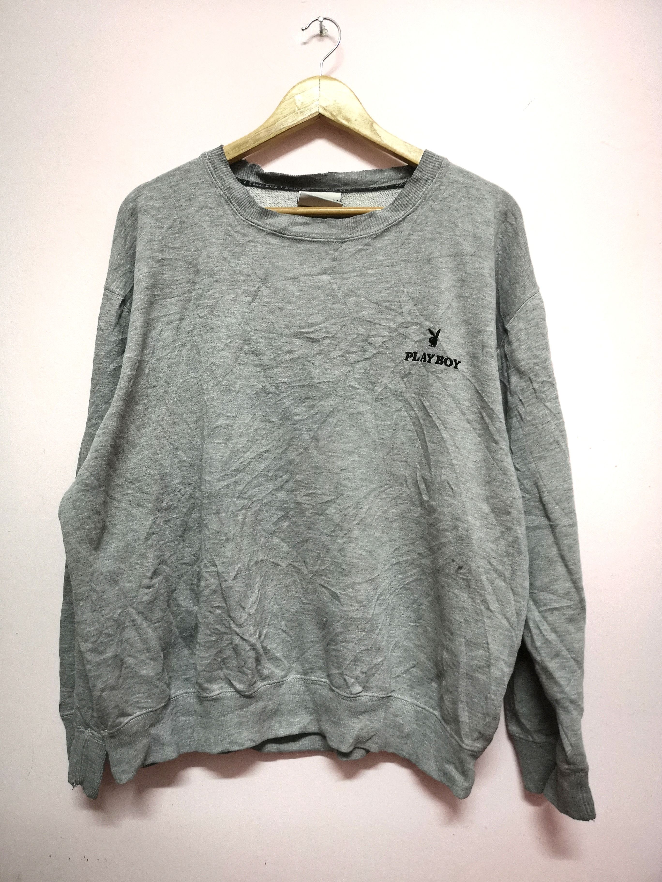 Playboy VINTAGE PLAYBOY BIG LOGO LONG SLEEVES CREWNECK SWEATSHIRTS Size US XL / EU 56 / 4 - 2 Thumbnail