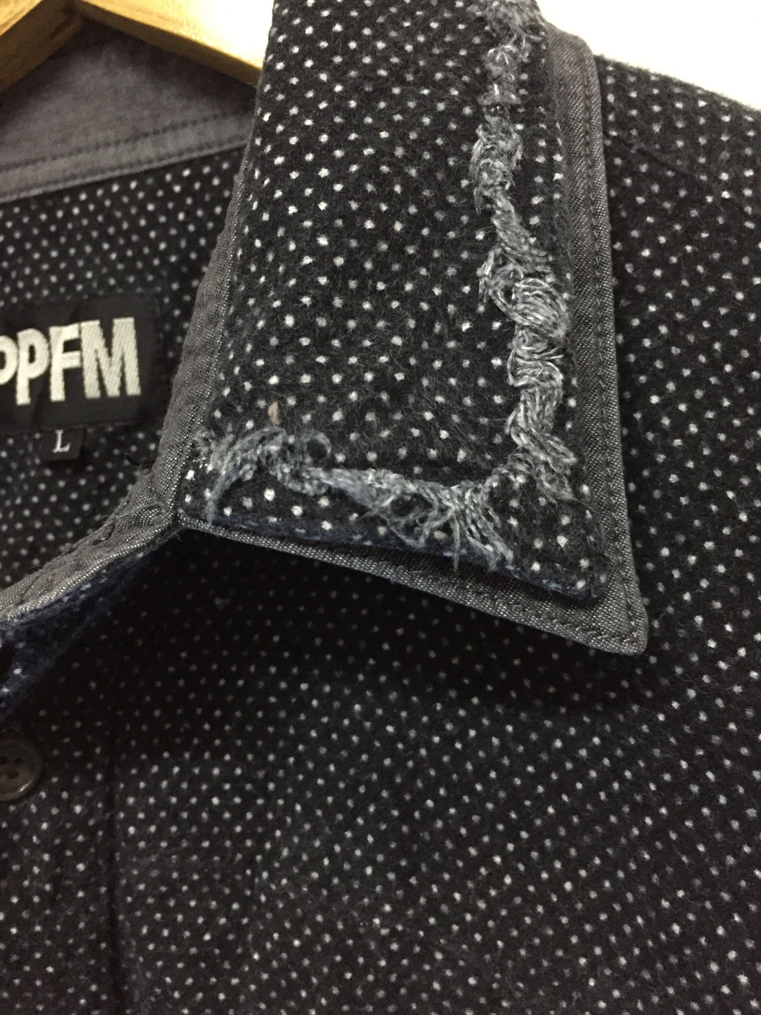PPFM PPFM velour fringe polka dot shirt Size US M / EU 48-50 / 2 - 7 Thumbnail