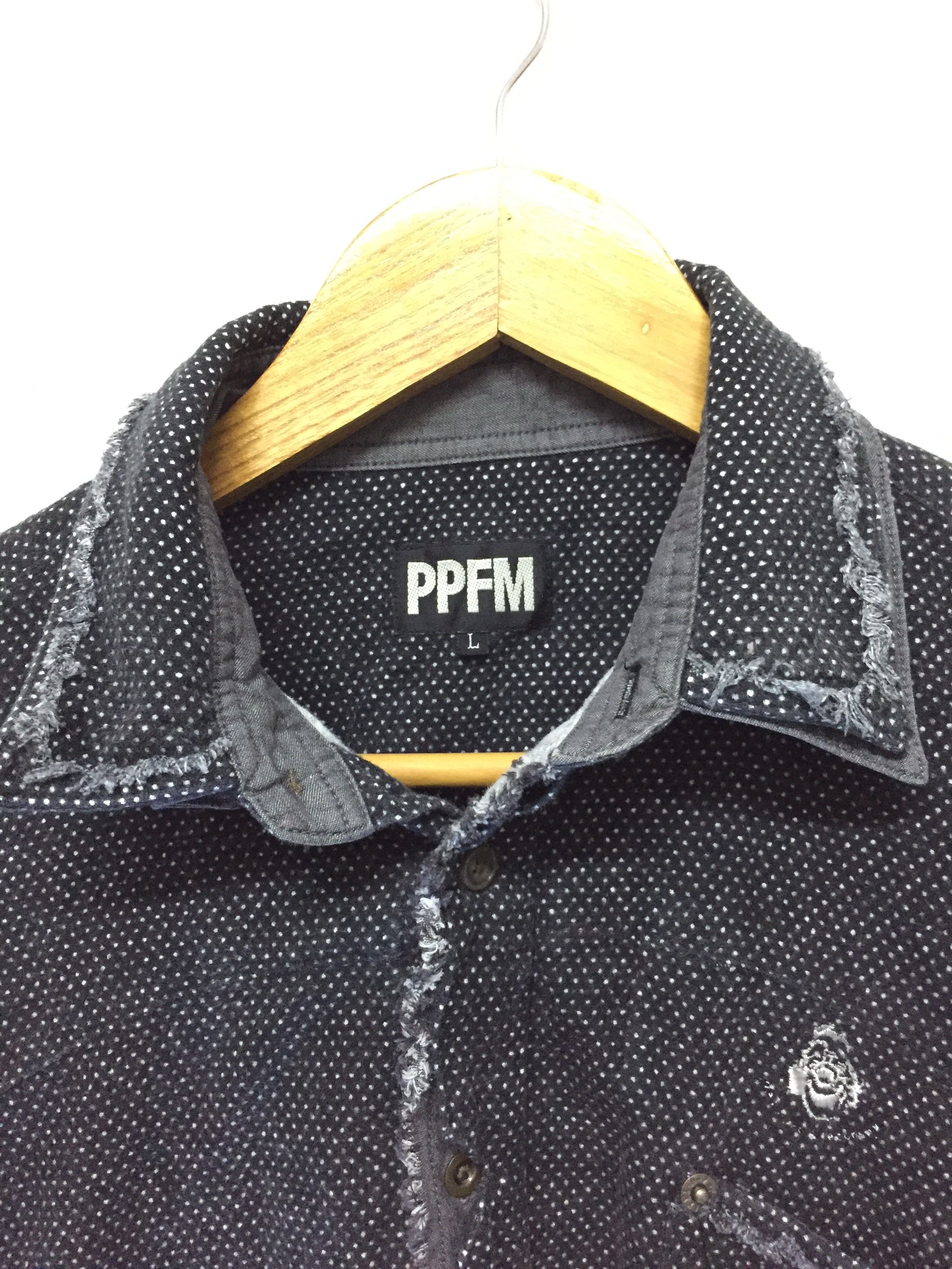 PPFM PPFM velour fringe polka dot shirt Size US M / EU 48-50 / 2 - 6 Thumbnail