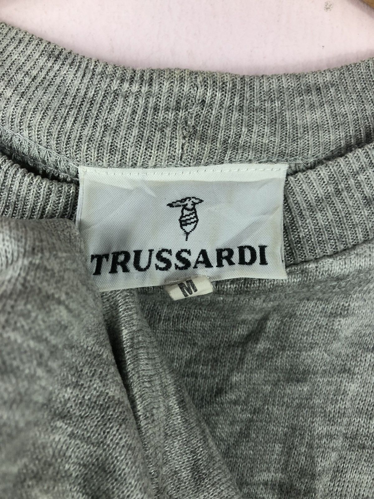 Trussardi VINTAGE TRUSSARDI LONG SLEEVE GREY SWEATSHIRT Size US M / EU 48-50 / 2 - 5 Thumbnail