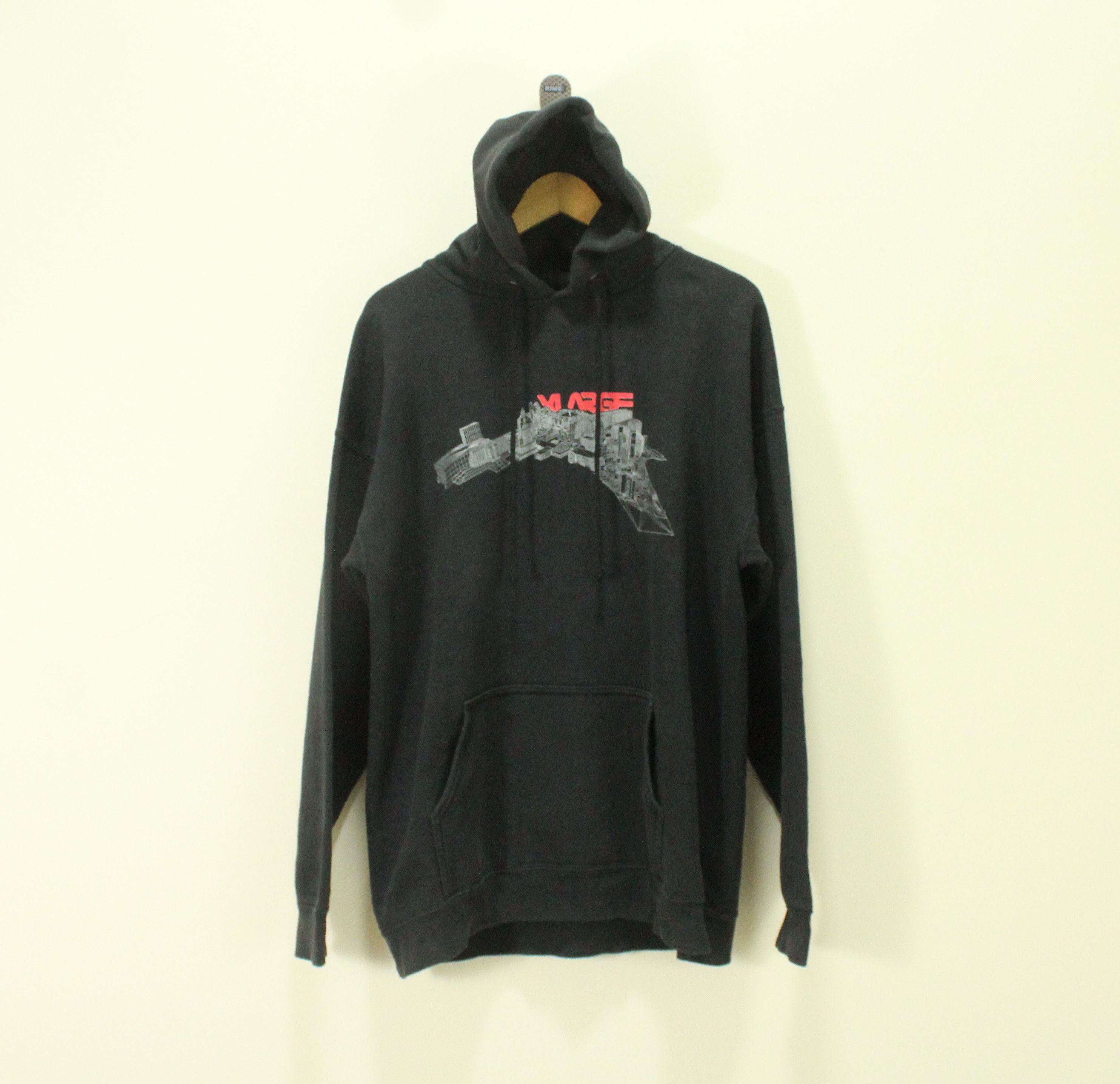 image of Collegiate x Vintage Xlarge Hoodie Architechs in Black, Men's