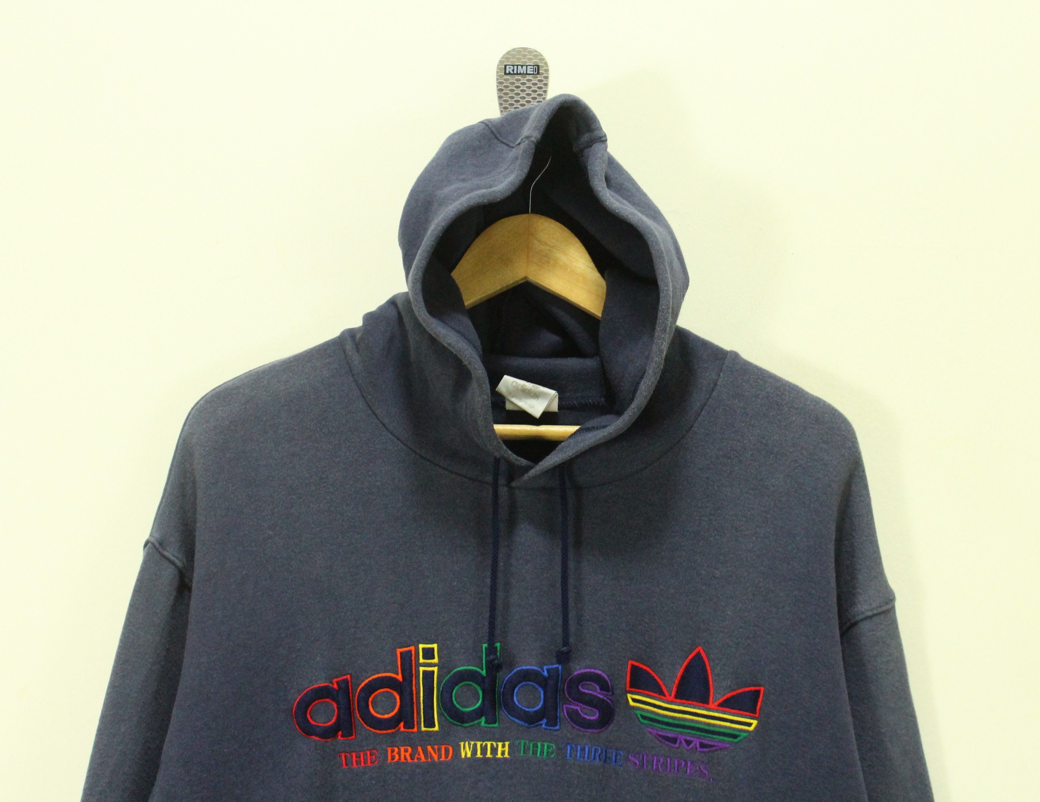 Adidas × Descente × Vintage FADED Vintage ADIDAS DESCENTE Hoodie Embroidered Logo Jaspo Size US M / EU 48-50 / 2 - 2 Thumbnail