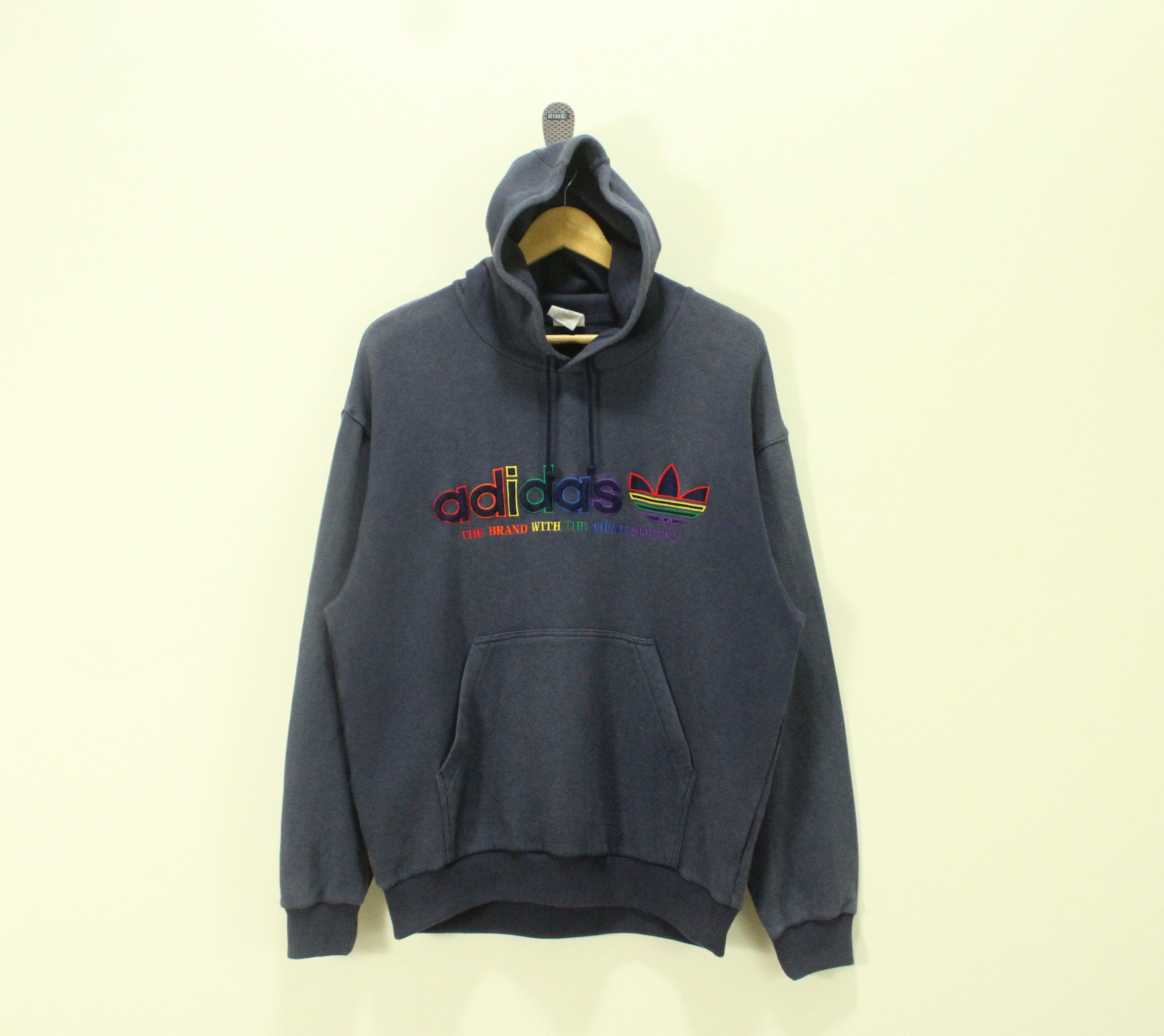 Adidas × Descente × Vintage FADED Vintage ADIDAS DESCENTE Hoodie Embroidered Logo Jaspo Size US M / EU 48-50 / 2 - 1 Thumbnail