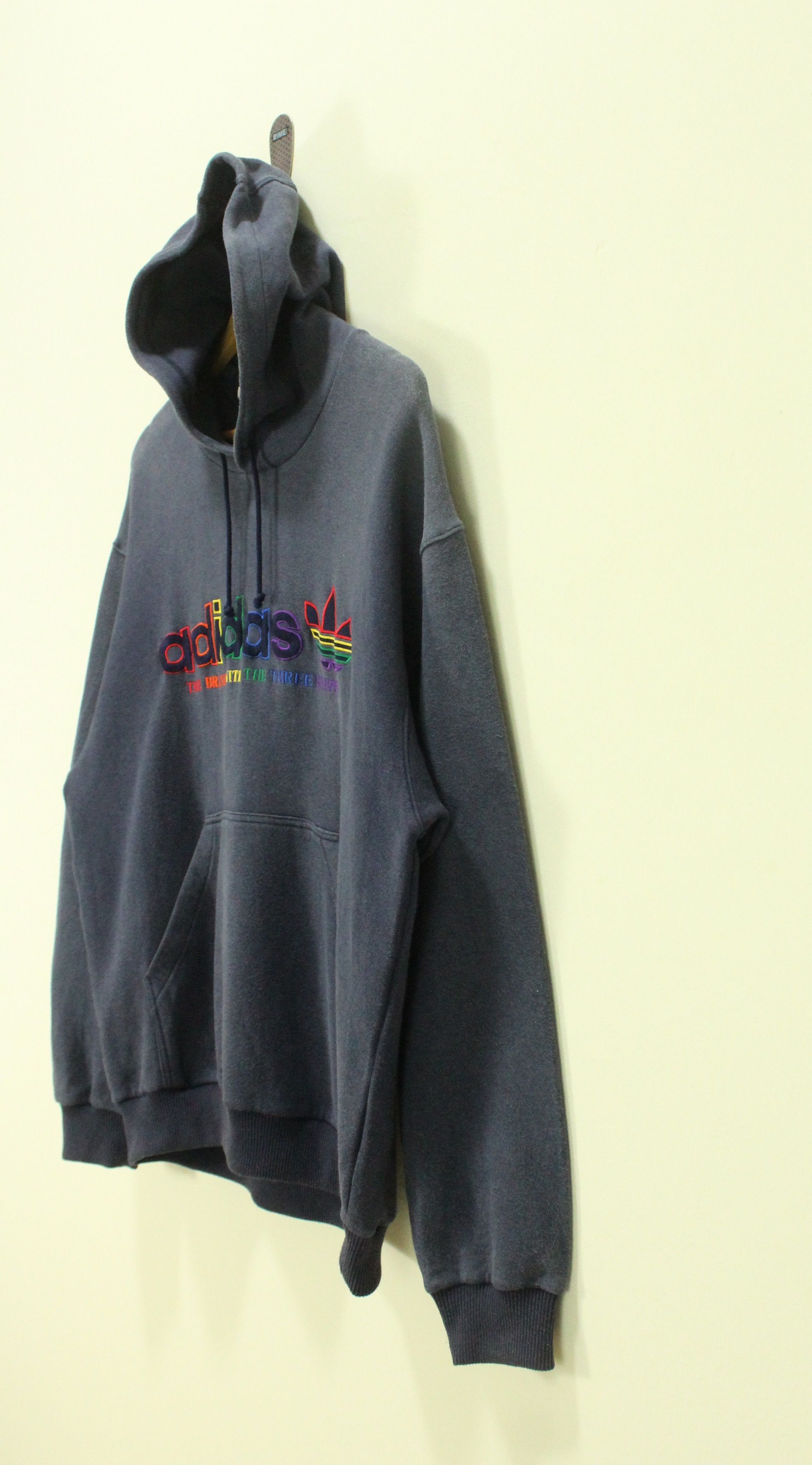 Adidas × Descente × Vintage FADED Vintage ADIDAS DESCENTE Hoodie Embroidered Logo Jaspo Size US M / EU 48-50 / 2 - 4 Thumbnail