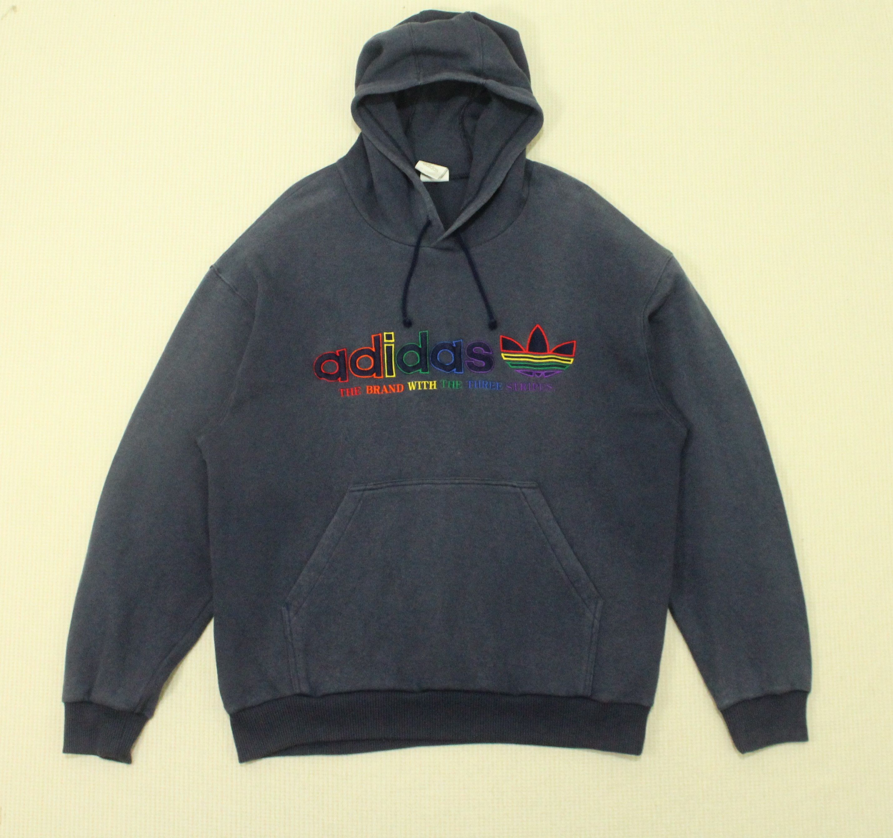Adidas × Descente × Vintage FADED Vintage ADIDAS DESCENTE Hoodie Embroidered Logo Jaspo Size US M / EU 48-50 / 2 - 6 Thumbnail