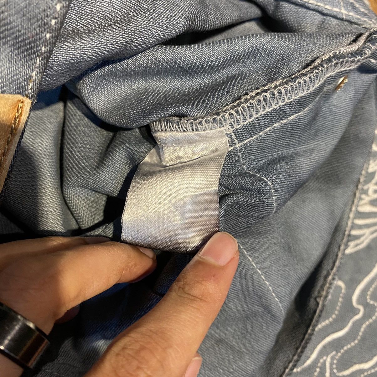 Japanese Brand RARE‼️Sukajan Dragon Embroidered Denim Jeans Grey Size US 30 / EU 46 - 16 Thumbnail