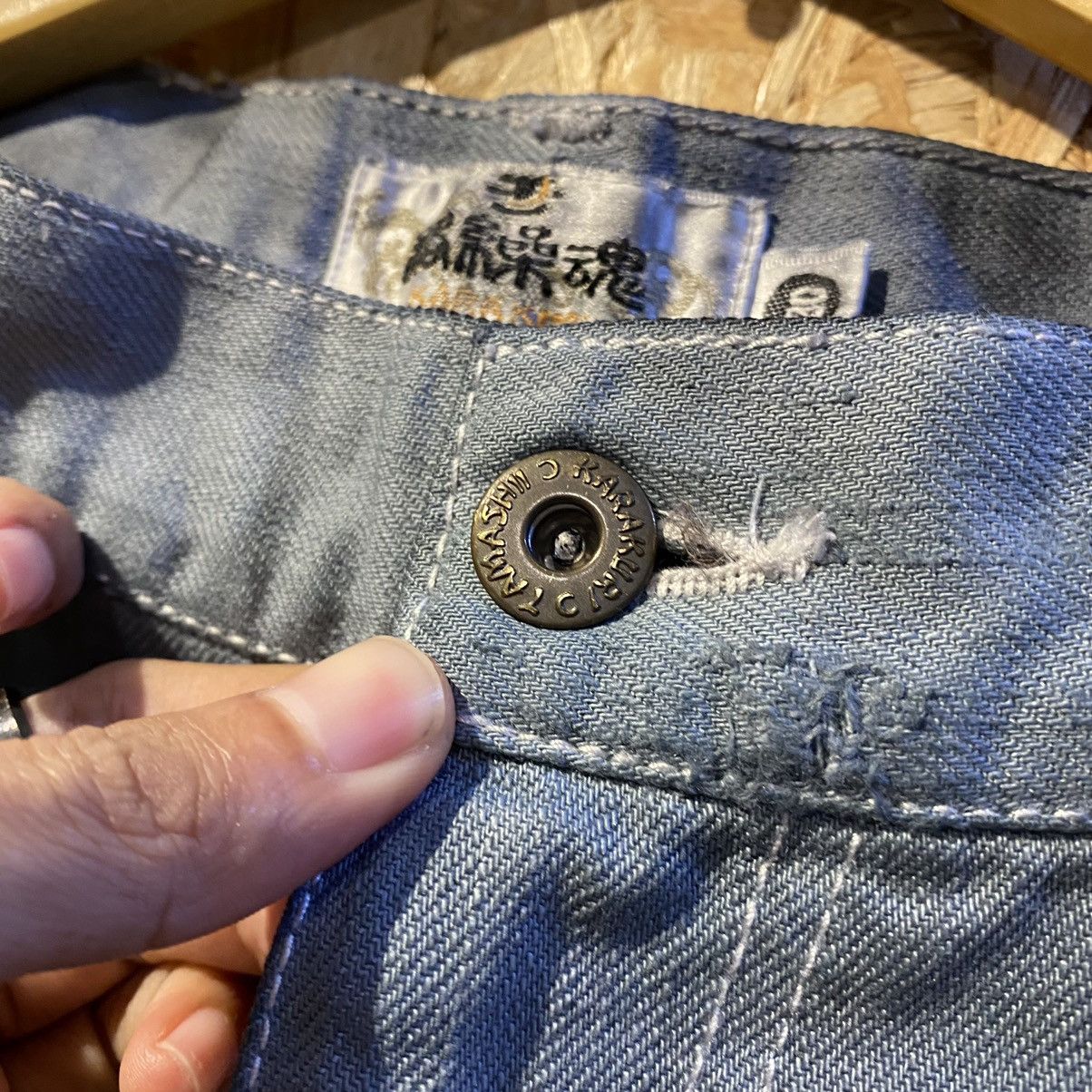 Japanese Brand RARE‼️Sukajan Dragon Embroidered Denim Jeans Grey Size US 30 / EU 46 - 5 Thumbnail