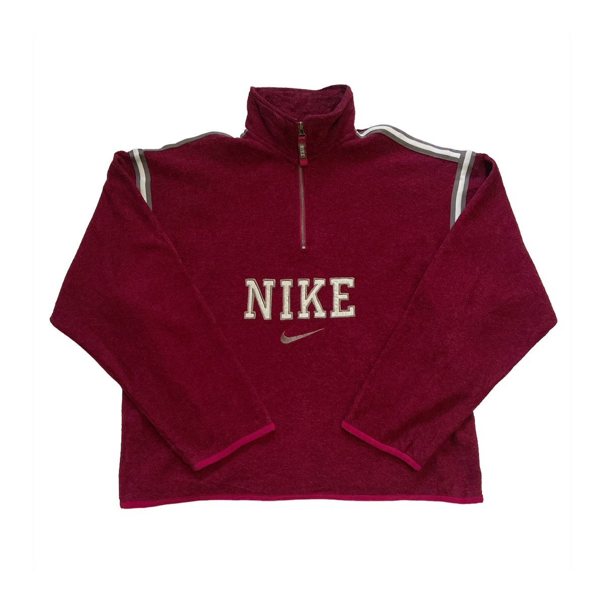 Vintage 90s Nike Halfzip Oversized Fleece Sweatshirt