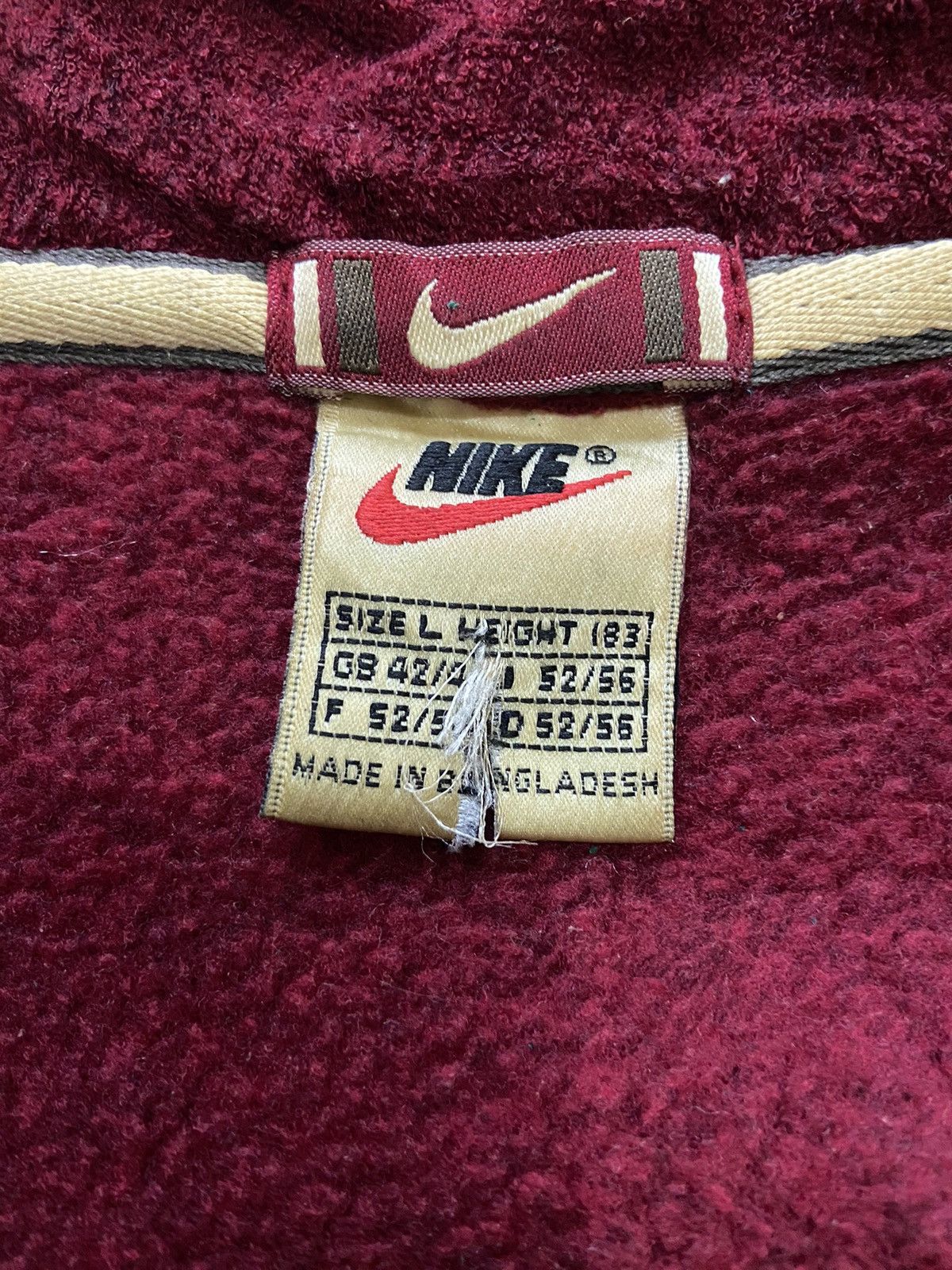 Nike × Nike ACG × Vintage Vintage 90s Nike Halfzip Oversized Fleece Sweatshirt Size US L / EU 52-54 / 3 - 6 Thumbnail