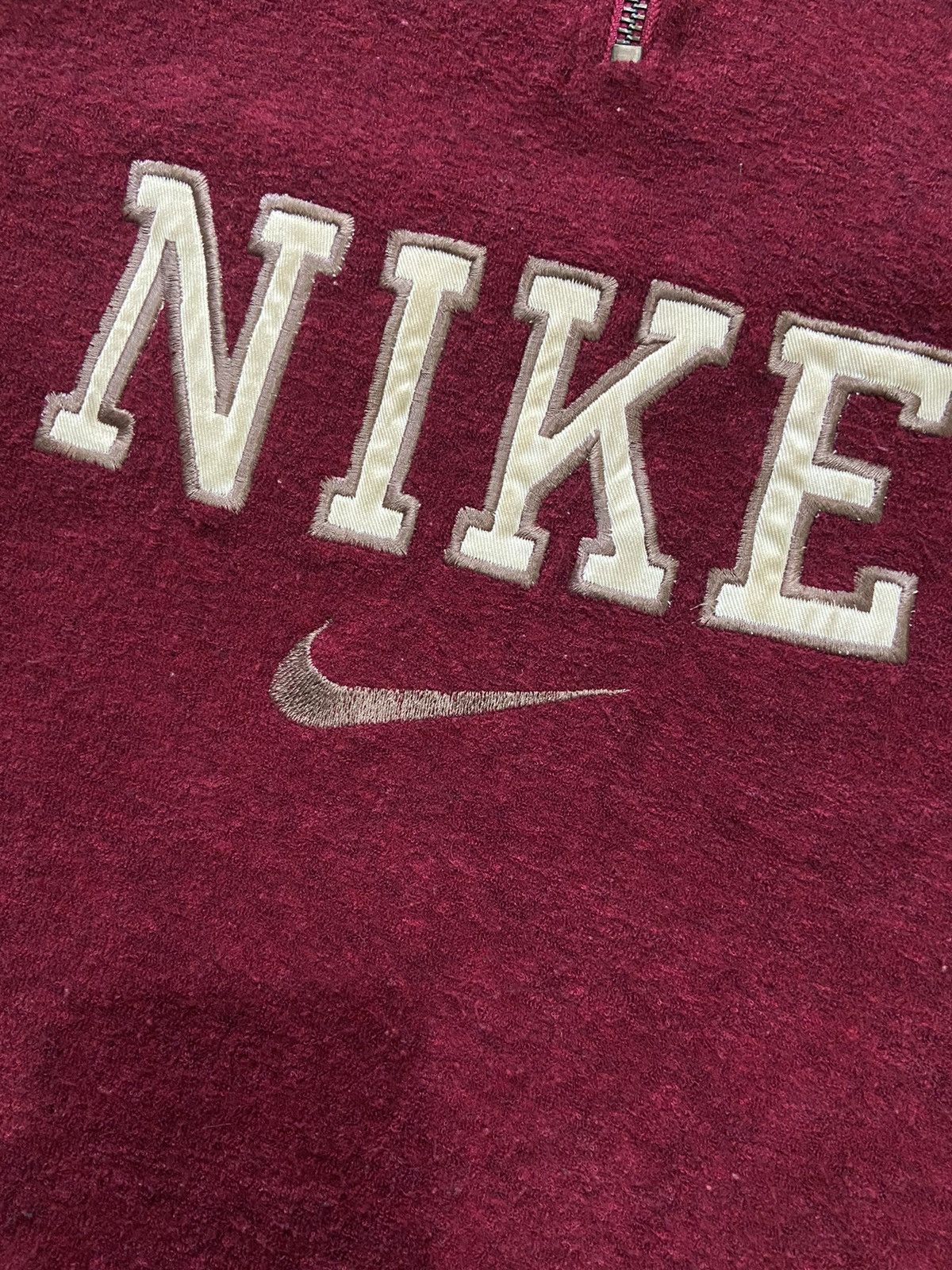 Nike × Nike ACG × Vintage Vintage 90s Nike Halfzip Oversized Fleece Sweatshirt Size US L / EU 52-54 / 3 - 4 Thumbnail