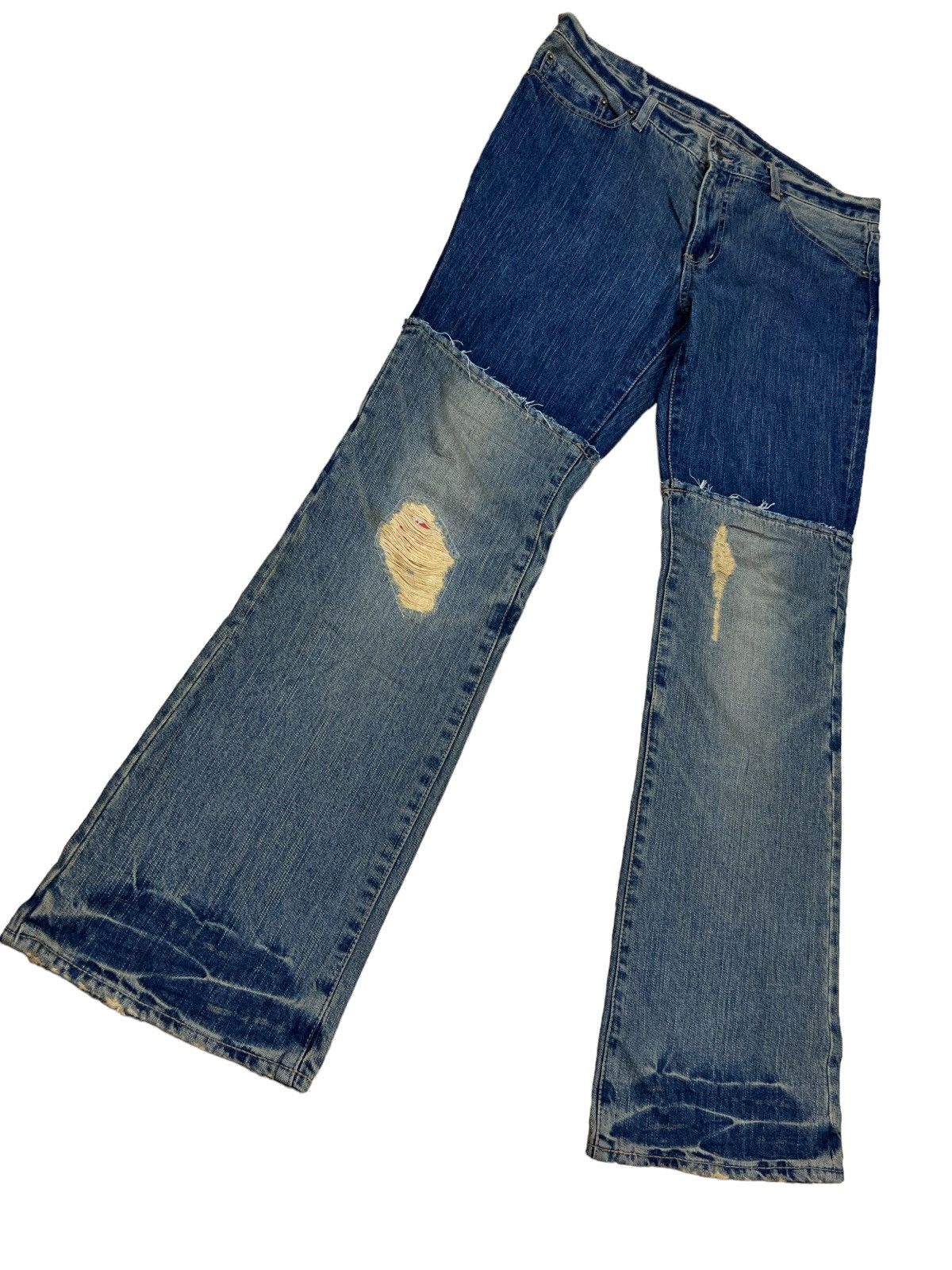 Hysteric Glamour SICK🔥90s PPFM 🇯🇵 Hybrid Cut Anarchy Flare Boot Cut Denim Size US 34 / EU 50 - 1 Thumbnail