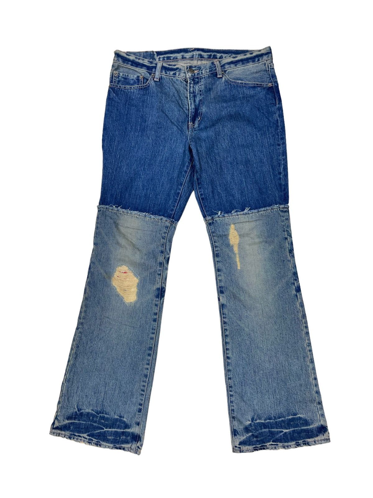 Hysteric Glamour SICK🔥90s PPFM 🇯🇵 Hybrid Cut Anarchy Flare Boot Cut Denim Size US 34 / EU 50 - 2 Thumbnail