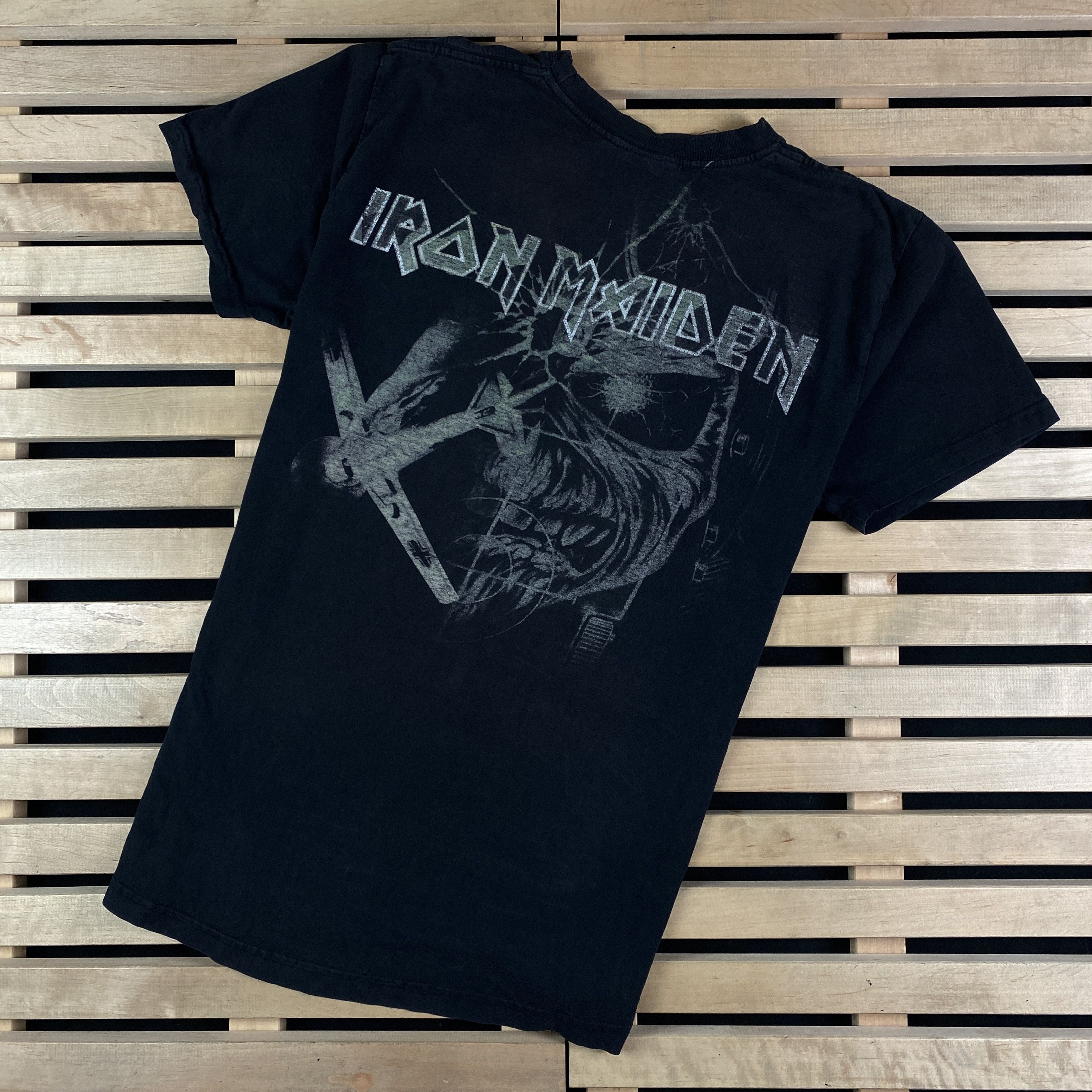 Iron Maiden × Vintage Mens Vintage T Shirt Iron Maiden Size M Size US M / EU 48-50 / 2 - 11 Thumbnail