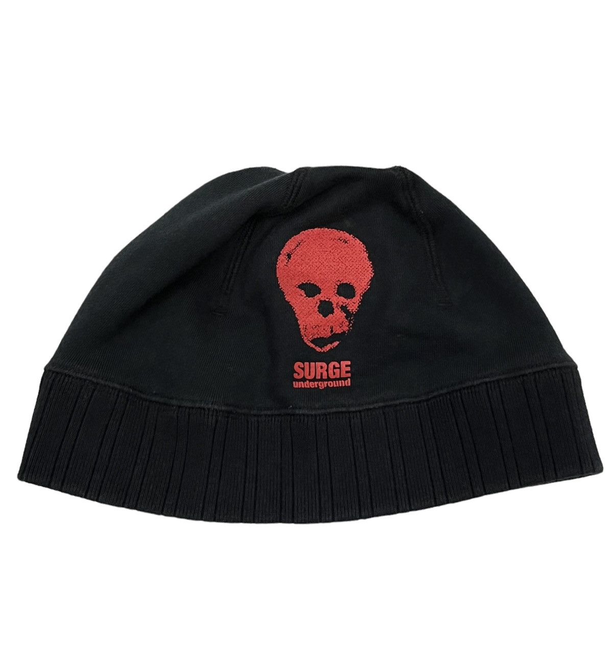 14th Addiction Vintage Punk Skull SURGE UNDERGROUND Cotton Beanie Size ONE SIZE - 3 Thumbnail