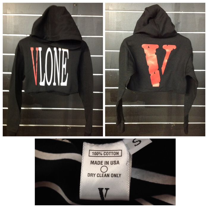 Vlone crop clearance top