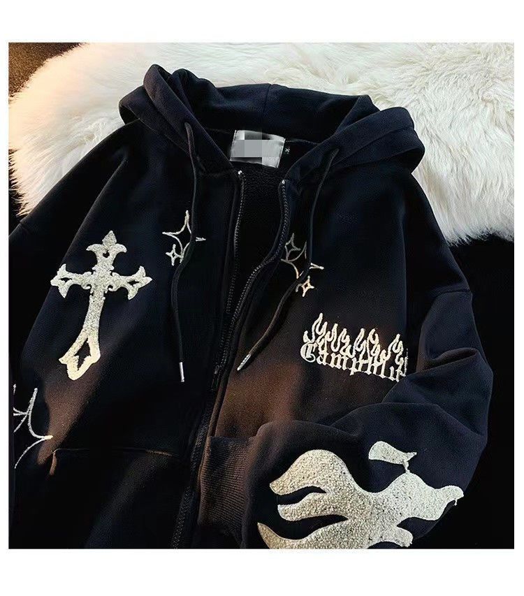 Japanese Brand Embroidered Cardigan Hoodies Size US M / EU 48-50 / 2 - 3 Thumbnail