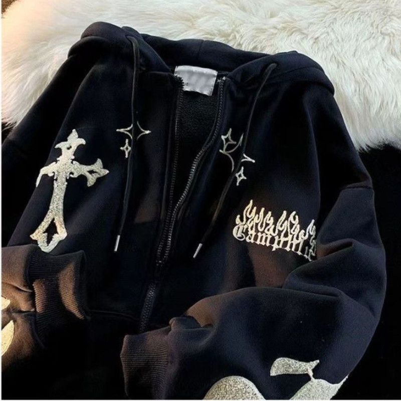Japanese Brand Embroidered Cardigan Hoodies Size US M / EU 48-50 / 2 - 2 Thumbnail