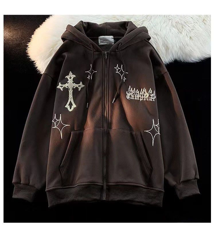 Japanese Brand Embroidered Cardigan Hoodies Size US M / EU 48-50 / 2 - 1 Thumbnail