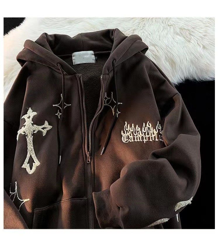 Japanese Brand Embroidered Cardigan Hoodies Size US M / EU 48-50 / 2 - 4 Thumbnail